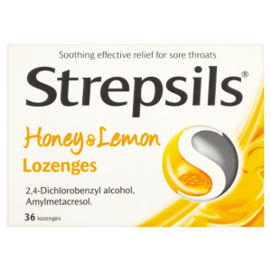 STREPSILS LOZENGES HONEY & LEMON 36