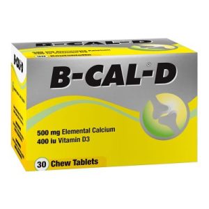 B CAL D CHEWABLE TABLET 30