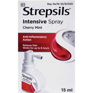STREPSIL INTENSIVE SPRAY CHERYY/MENTHOL 15ML