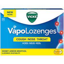 VICKS VAPOLOZENGES HONEY & LEMON 8