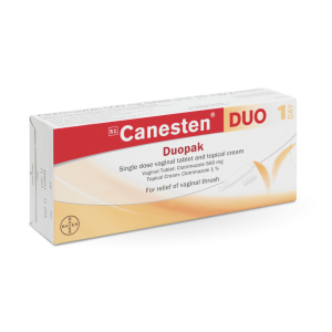 CANESTAN DUO 500MG TABLET AND CREAM 10MG