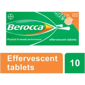 BEROCCA EFFERVESCENT ORANGE 10