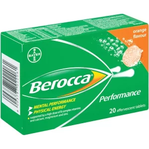 BEROCCA EFFERVESCENT ORANGE 20