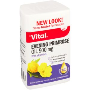 VITAL EVENING PRIMROSE OIL 1000MG CAPSULE 60