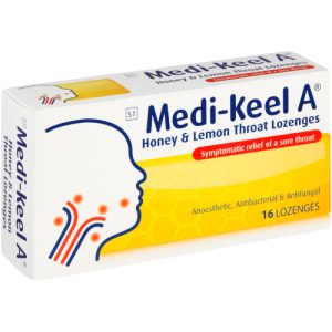 MEDI-KEEL A LOZENGES HONEY & LEMON 16