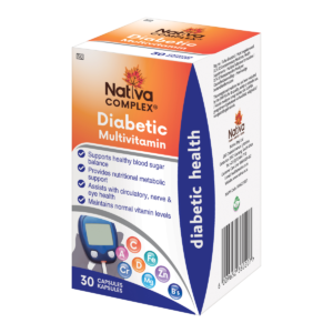 NATIVA DIABETIC MULTIVITAMIN 30 CAPSULES