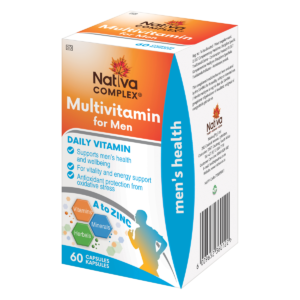 NATIVA MULTIVITAMIN FOR MEN 30 CAPSULES