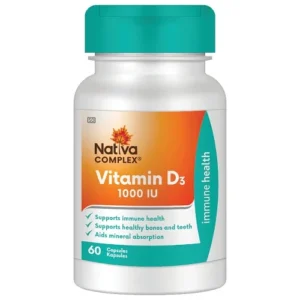 NATIVA VITAMIN D3 1000IU 60s